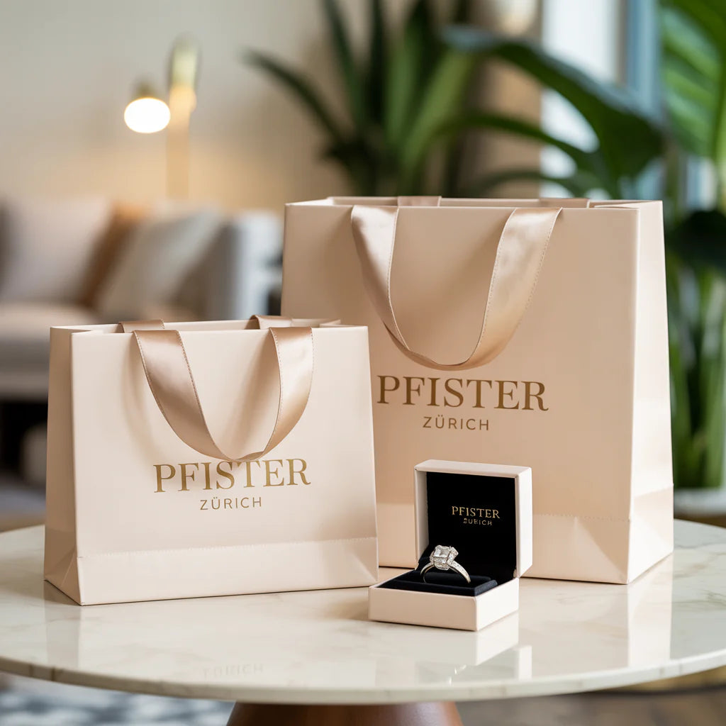 Elegante Rubin Anhänger & Perlen Halskette