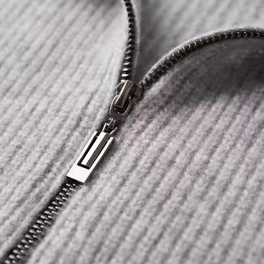 Seychellen Weste aus geripptem Kaschmir