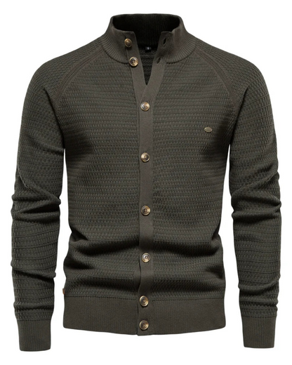 Luxuriöse Baumwoll-Strickjacke