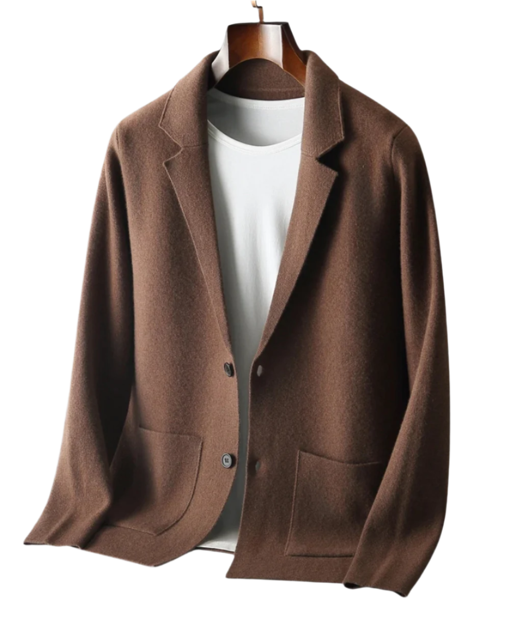 Bacchus Kaschmir-Knopf-Strickjacke