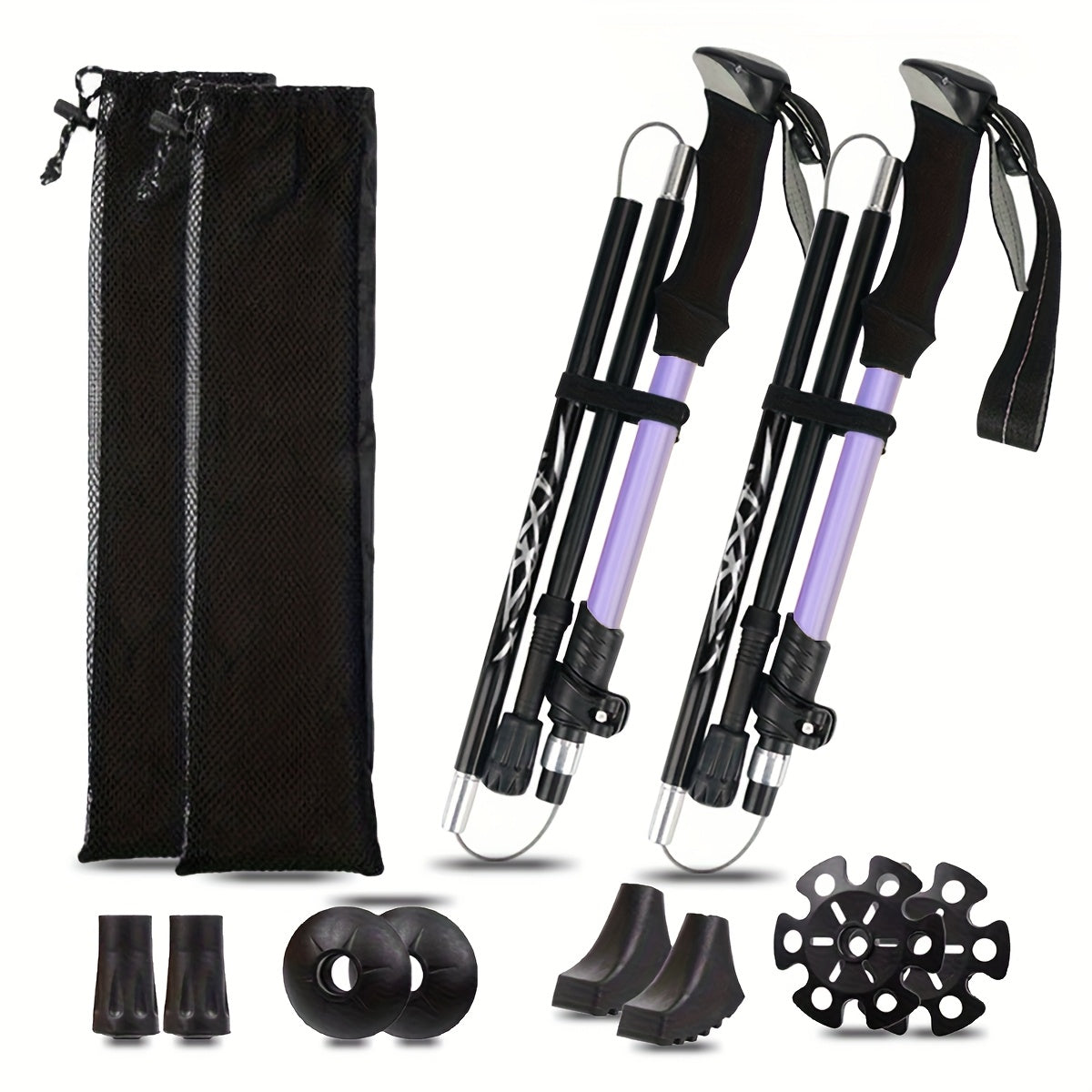 2er-Set Ultraleichte Trekkingstöcke