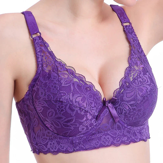 THARAH VIOLETTA – Spitze-Bralette mit Bügel & Stickerei