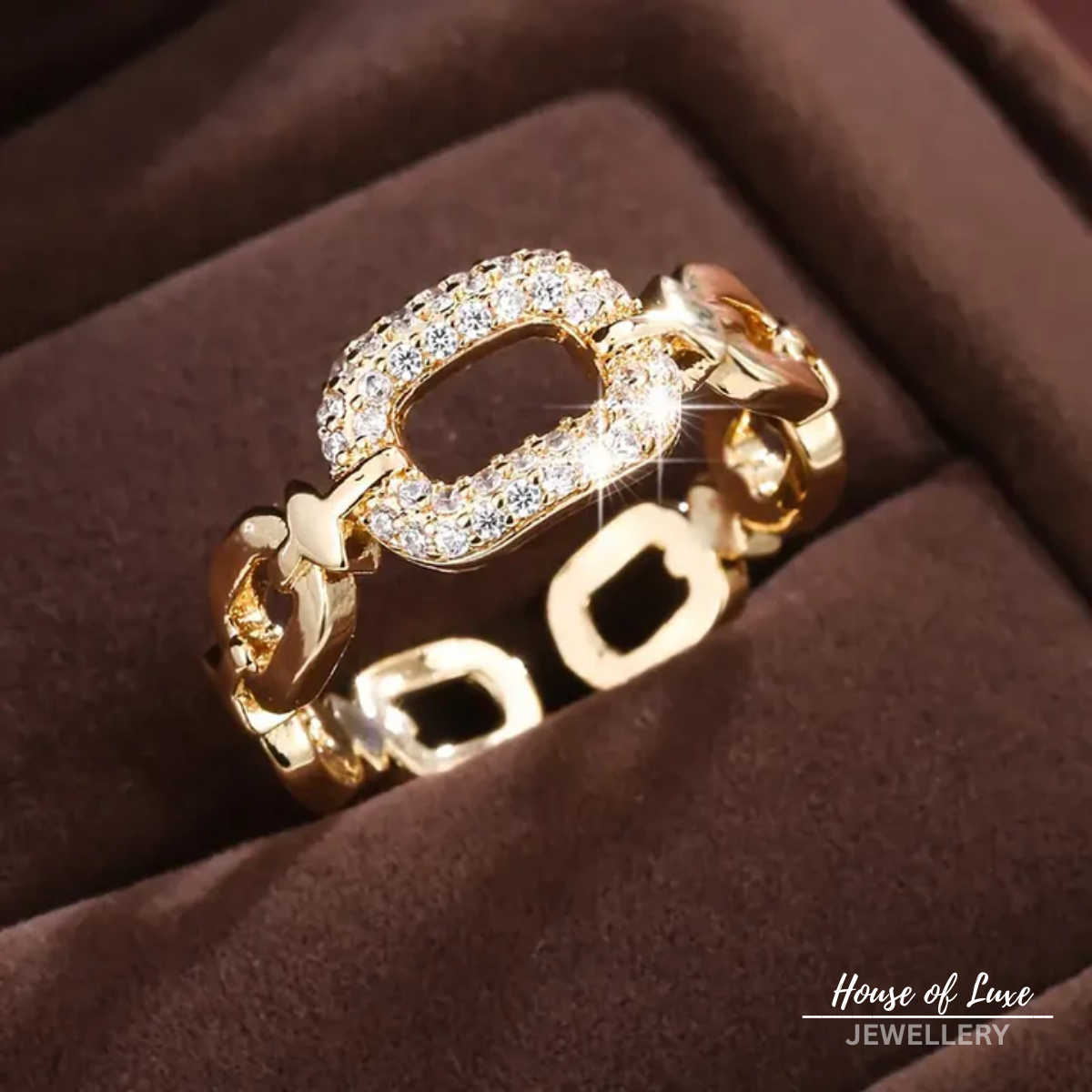 BRIGHT CHAIN GOLDEN RING
