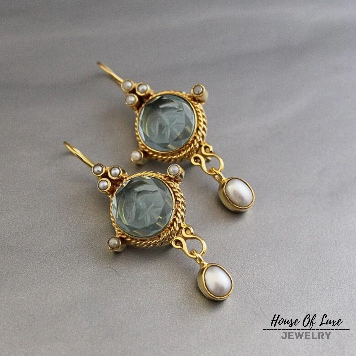 MERENA VINTAGE PEARL EARRINGS