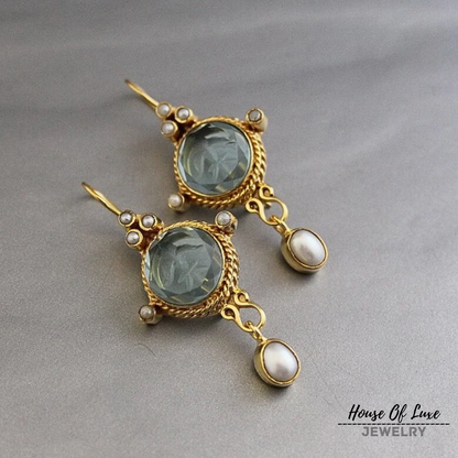 MERENA VINTAGE PEARL EARRINGS