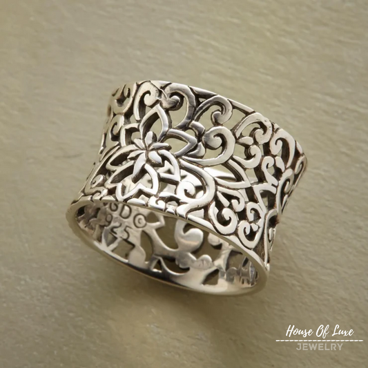 BONNIE SILVER HOLLOW RING