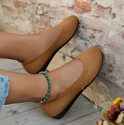 KAMILA™ Schwarze Ballerinas - Orthopädischer Komfort mit Fußgewölbeunterstützung