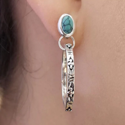 VINTAGE BOHO ONYX EARRINGS