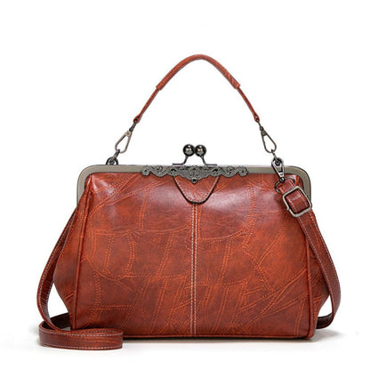 Mila | Zeitlose Vintage Tasche mit elegantem Riegelverschluss