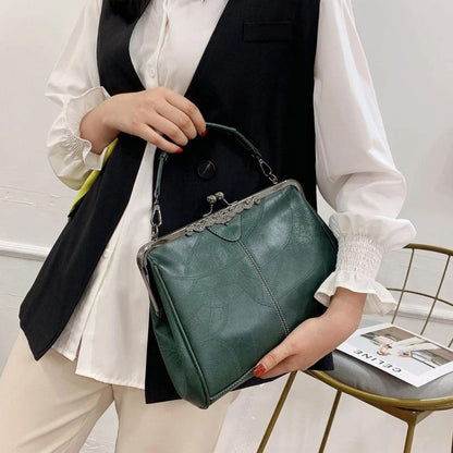 Mila | Zeitlose Vintage Tasche mit elegantem Riegelverschluss